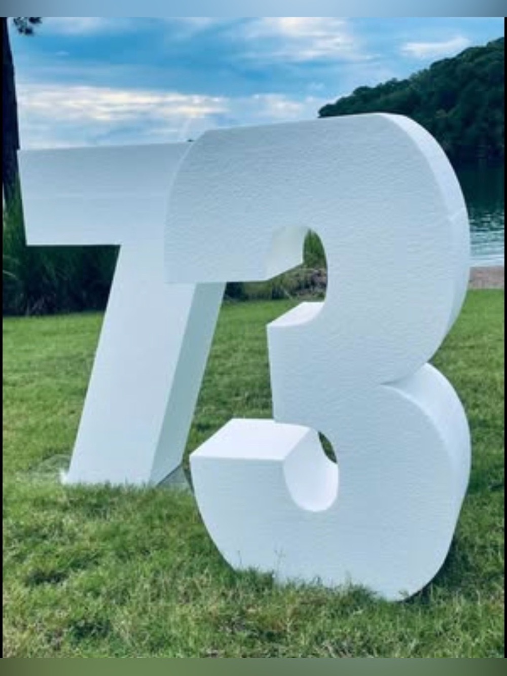 Large Decorative Foam Number 4 / 30” Tall Event Props - Picture 8 of 12